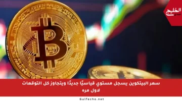 سعر البيتكوين يسجل مستوى قياسيًا جديدًا ويتجاوز كل التوقعات لأول مرة